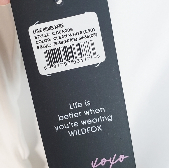 WILDFOX Love Signs Keke tee shirt sign language - Picture 6 of 6